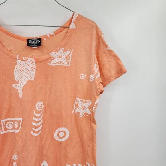 EXIST SPORTS LINE Short Sleeve T-Shirt Top Womens Size Medium M Beach Surfer - Picture 3 of 3